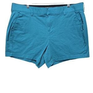 TORRID Teal Turquoise Classic Stretch Chino Shorts Plus size 16
